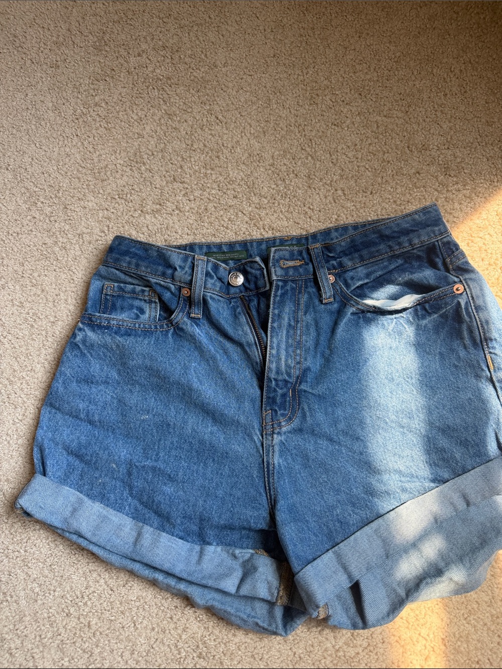 wild fable Classic Blue Rolled-Hem Denim Shorts